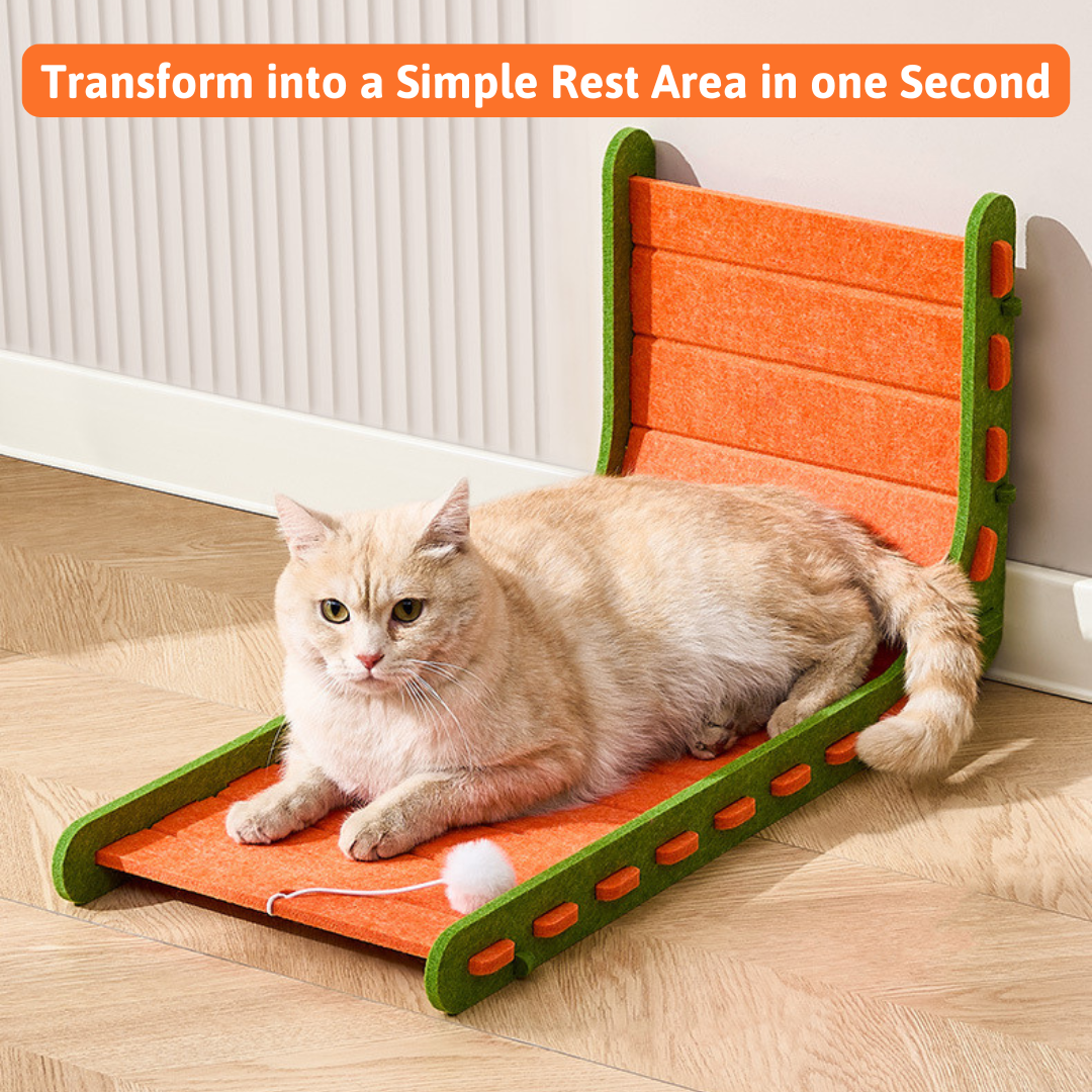 L Shaped Cat Felt Scratching Board