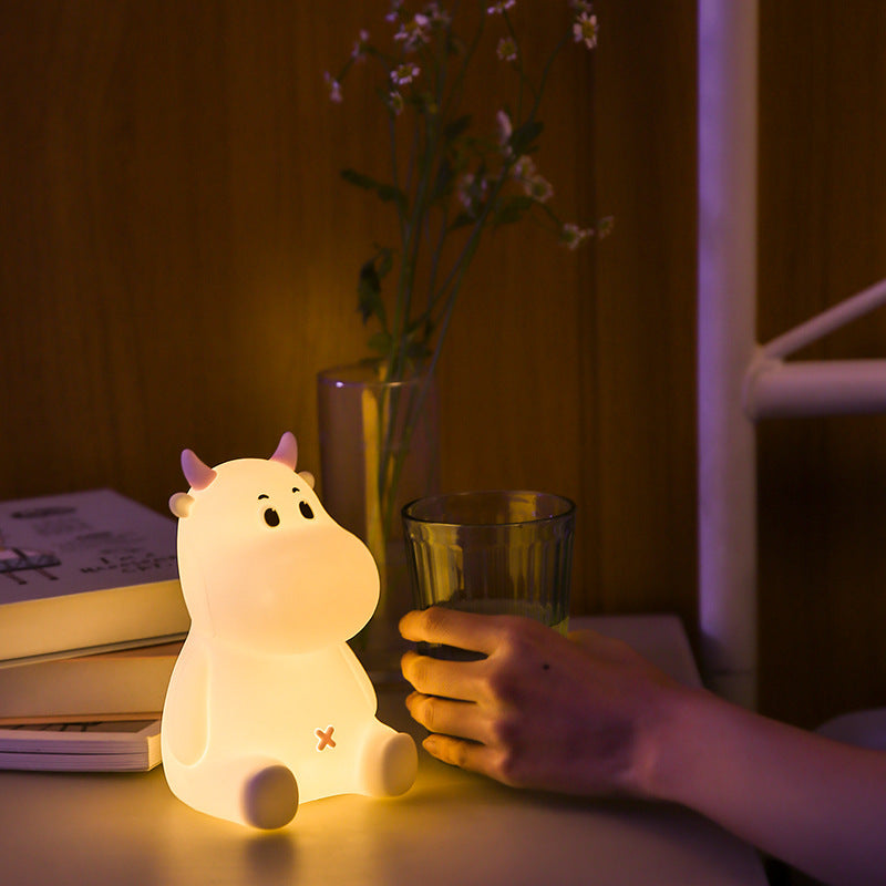 Cow Night Light - Silicone, Tap Control, Rechargeable
