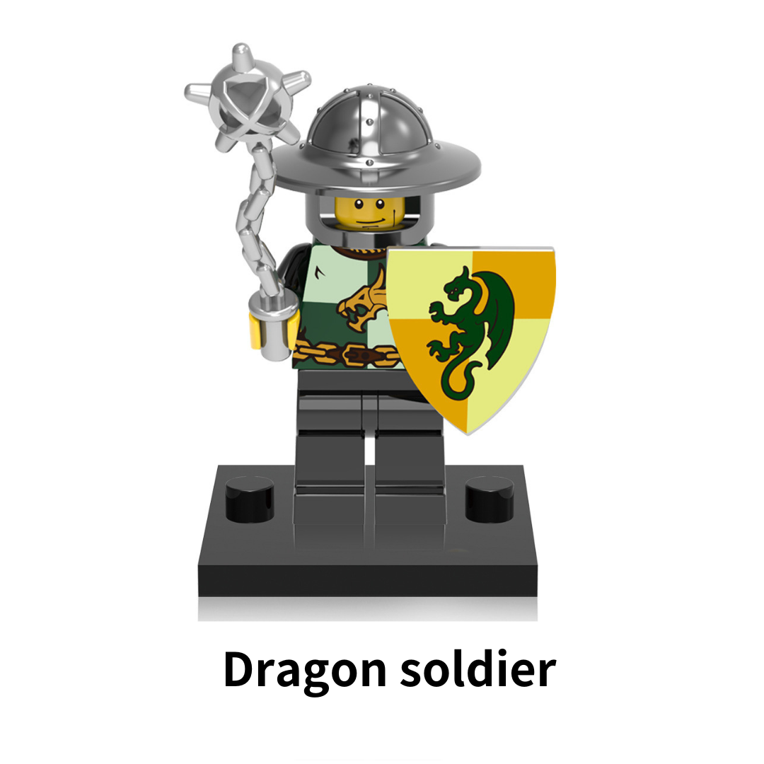 Roman Spartan series building block minifigures 1.7"