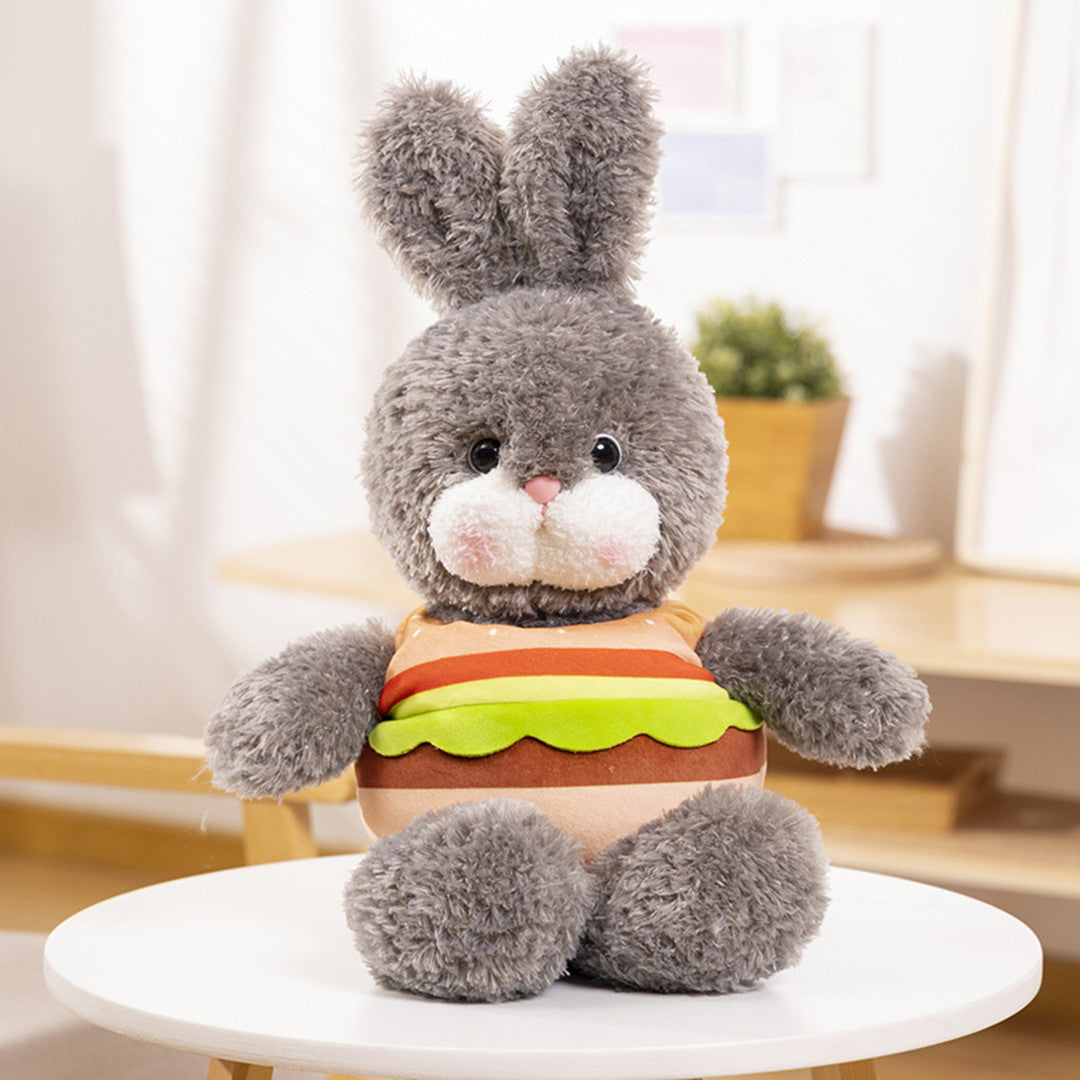 Toast and Hamburger Bunny Plush Toy