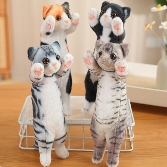 Lucky Standing Cat Stuffed Animal Plushie