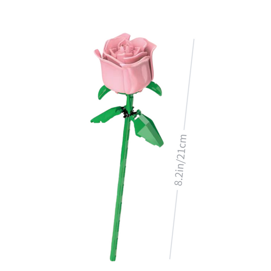 8" Rose Flower Building Blocks
