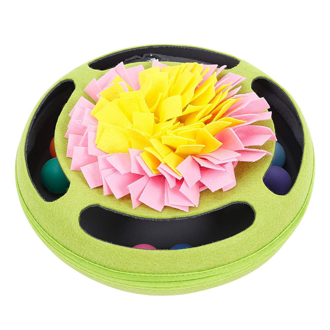 Cat  Felt Snuffle Turntable Toy