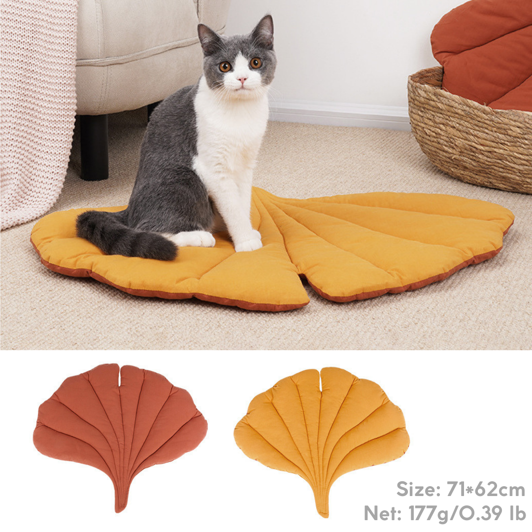 Double-sided Leaf Shape Cat Mat